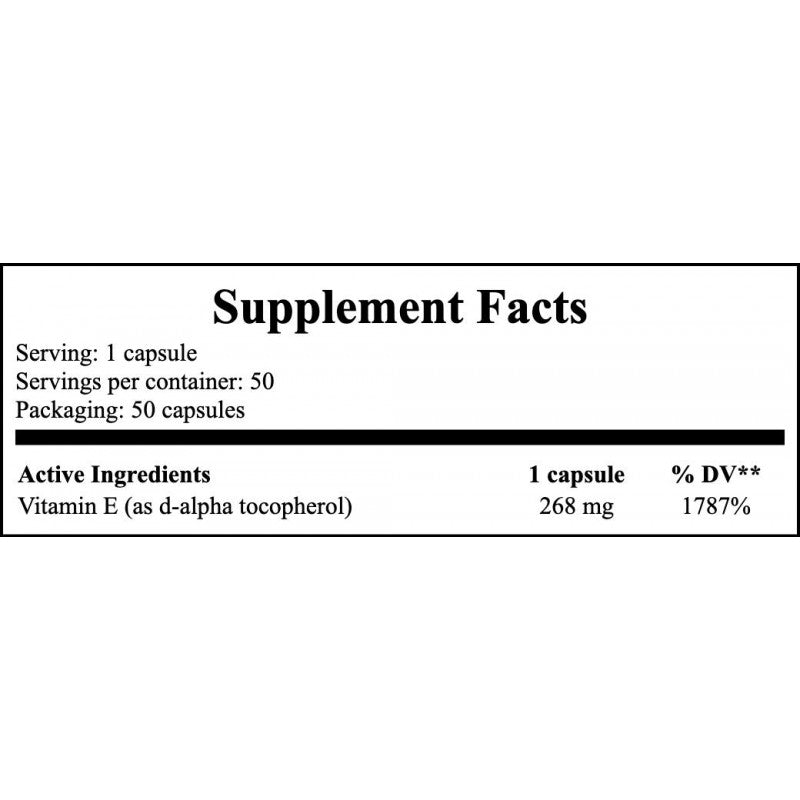 Vitamin E-400 With Mixed Tocopherols - 50softgels