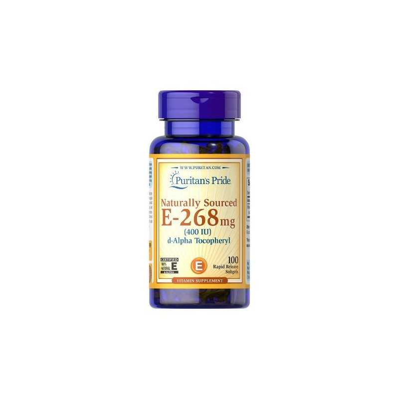 Vitamin E Naturally Sourced - 400 IU - 100softgels.