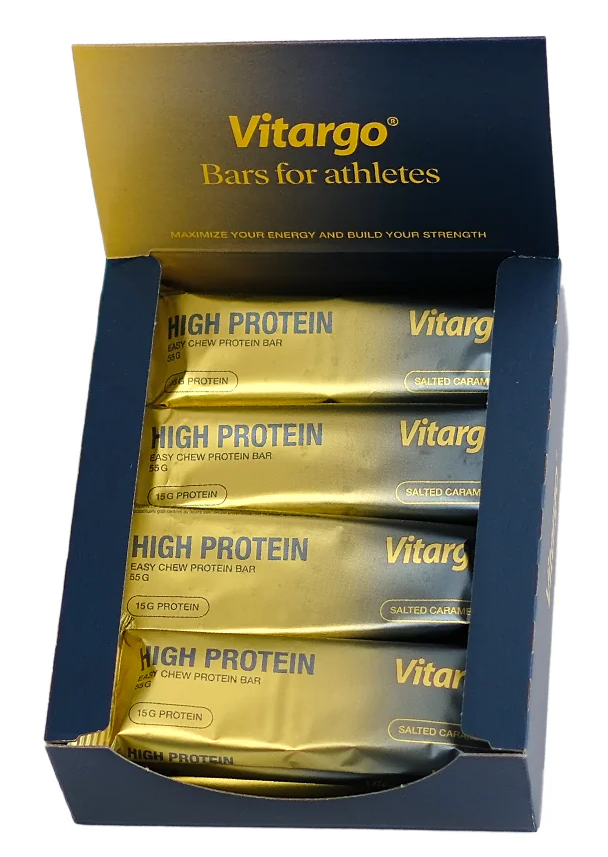 Vitargo High Protein Bar - 12 x 55 g - Salted Caramel