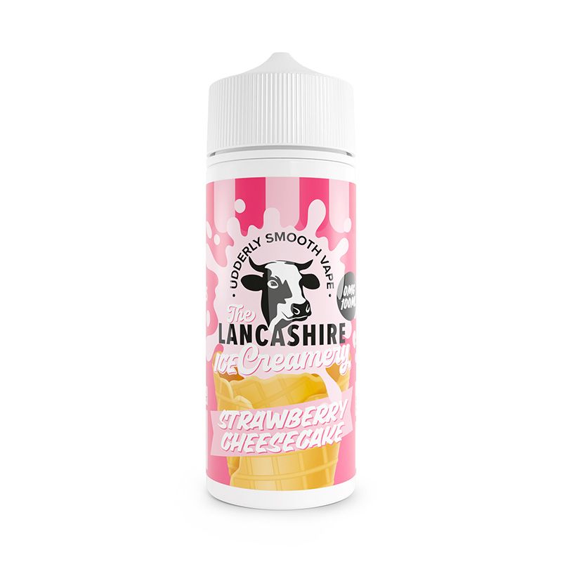 The Lancashire Ice Creamery - Strawberry Cheesecake - 100ml - Shortfill