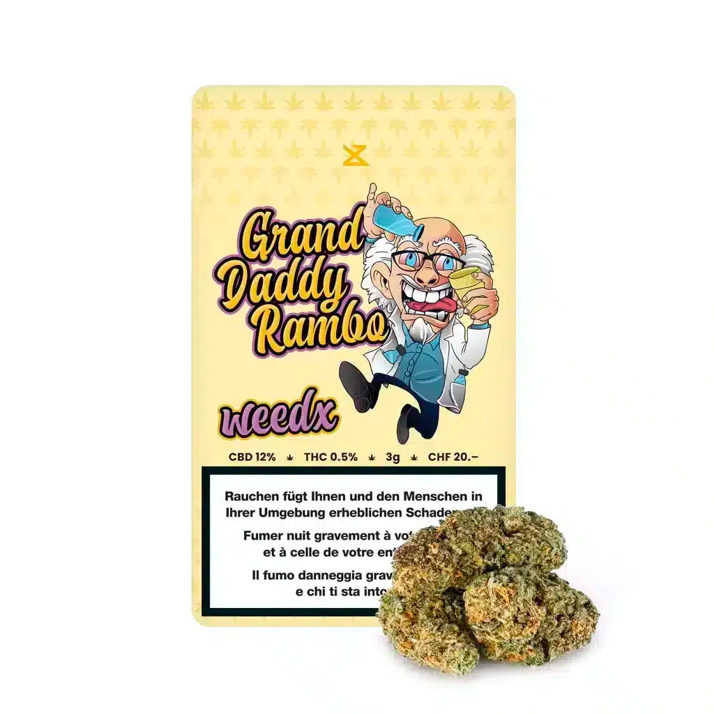 Weedx - Granddaddy Rambo - Indoor CBD Blüten - 3g