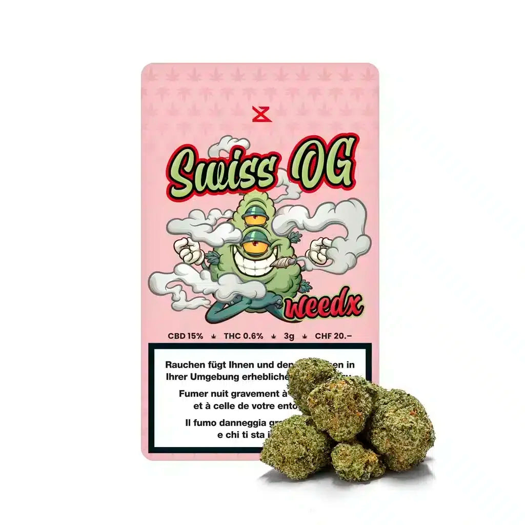 Weedx - Swiss OG - Indoor CBD Blüten - 3g