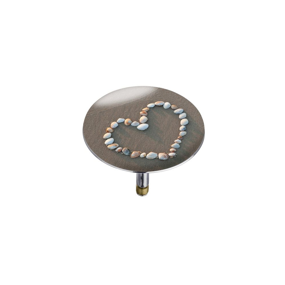 Wenko Badewannenpluggy XXL, Shell heart