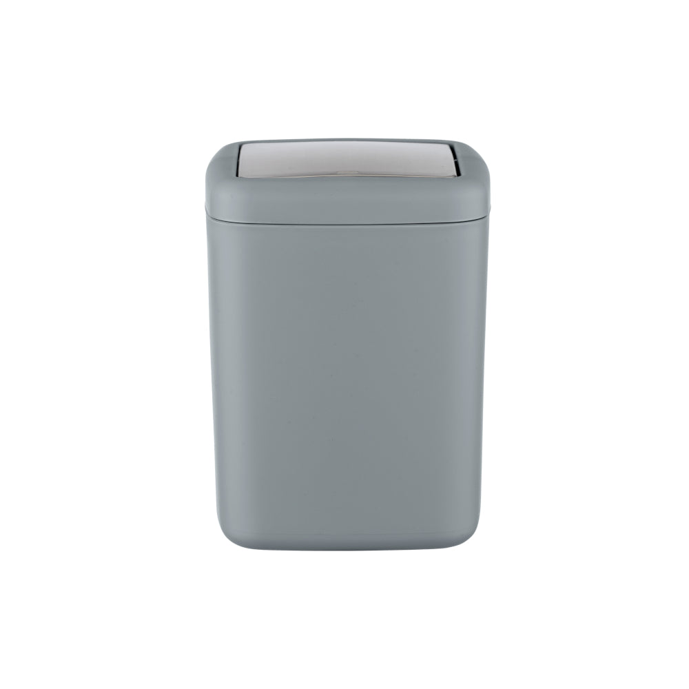 Wenko Schwingdeckeleimer Barcelona S, grau / 3 ltr.
