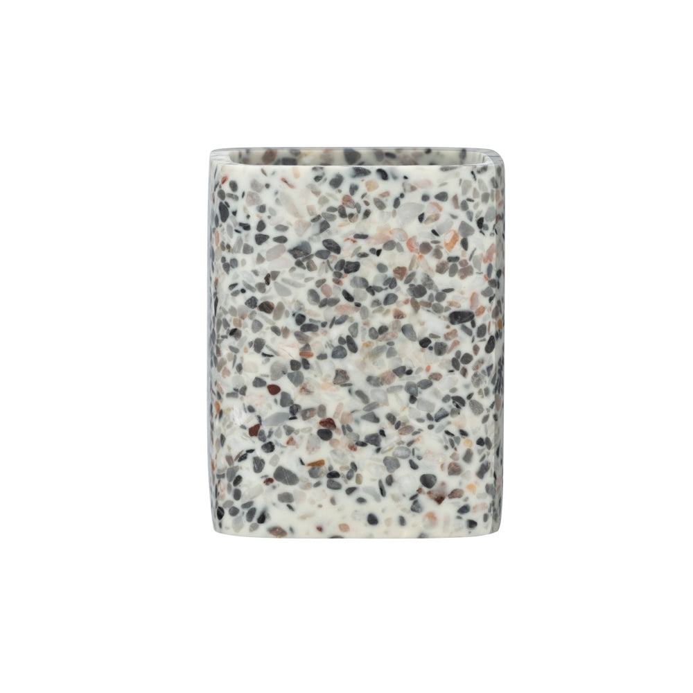 Wenko Zahnputzbecher Terrazzo, weiss