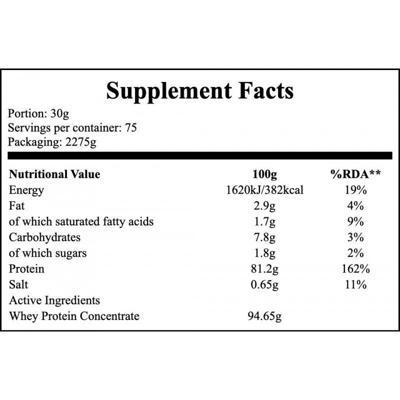 Whey 100 - 2275g - Vanilla