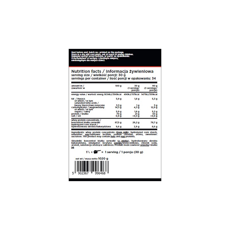 Whey One - 1020g - Vanilla