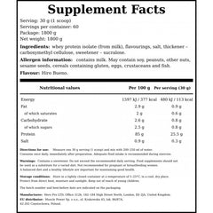 Whey Protein Isolate - 1800g - Hiro Buono x4