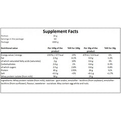 Whey Protein Isolate - 1800g - Vanilla