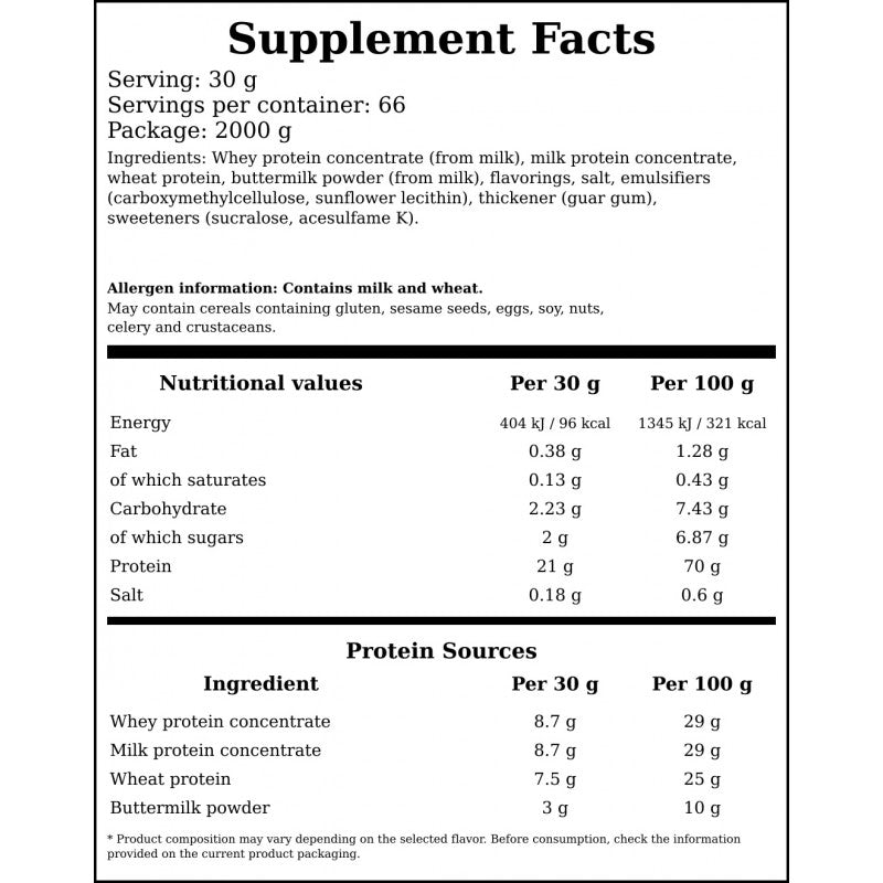 Whey Protein Plus - 2000g - Cookies & Cream