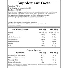 Whey Protein Plus - 2000g - Strawberry x6