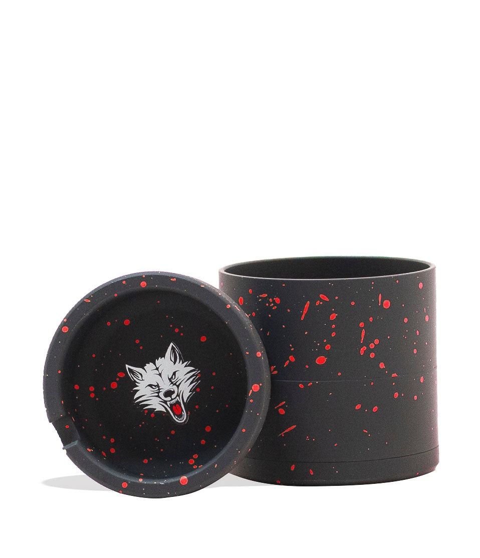 Wulf Aschenbecher Grinder, schwarz-rot, 6Stk