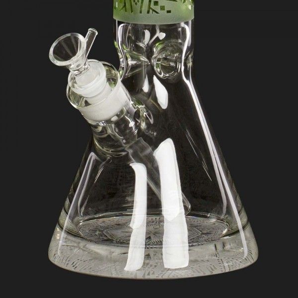 Bong Glas Limited Edition Geometric Art, hellgrün, 40cm