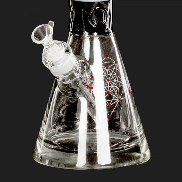 Bong Glas Limited Edition Geometric Art, black white 41cm