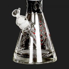 Bong Glas Limited Edition Geometric Art, black white 41cm