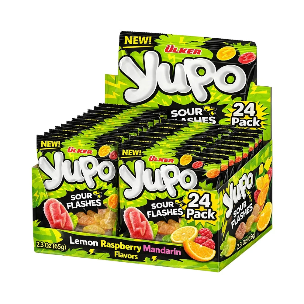 Yupo Sour Flashes Halal 65g
