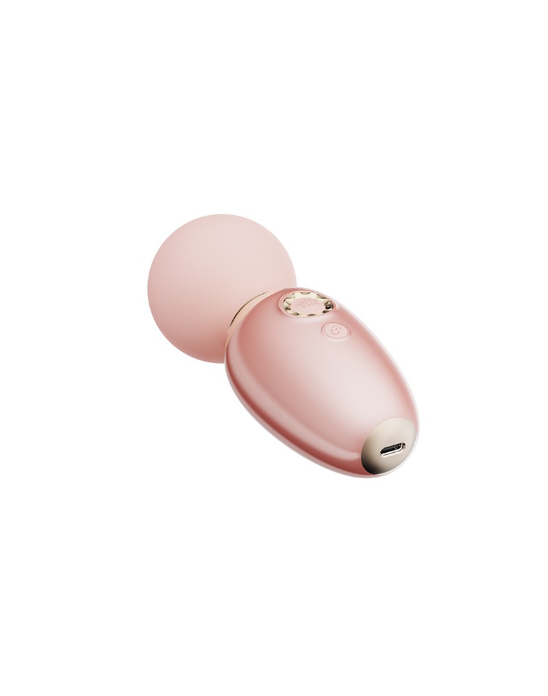 5: ZALO - Ava - Heizender Mini-Wandvibrator (mit App-Steuerung) - Hellrosa