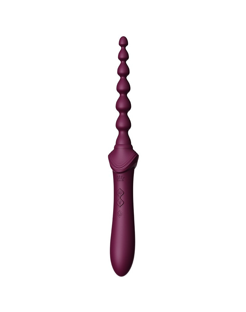 10: ZALO - Bess 2 - Heizendes Klitoris-Massagegerät mit 4 Aufsätzen - Violett