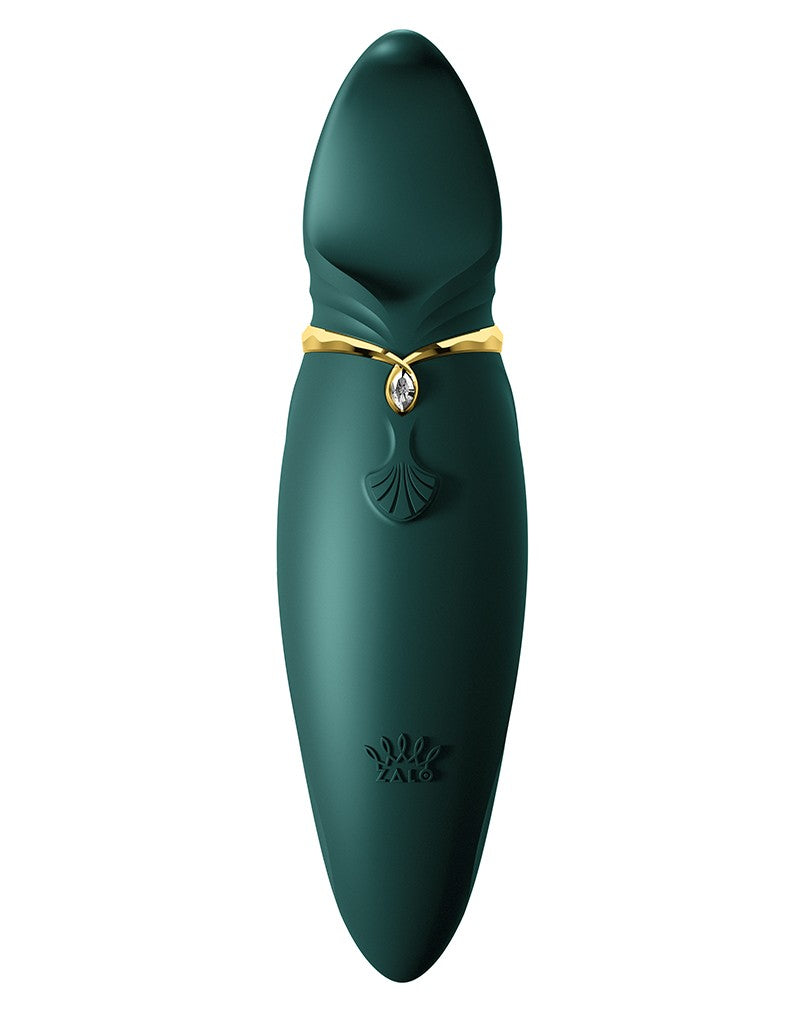 5: ZALO Hero Jewel Green - Clitoral PulseWave Massager