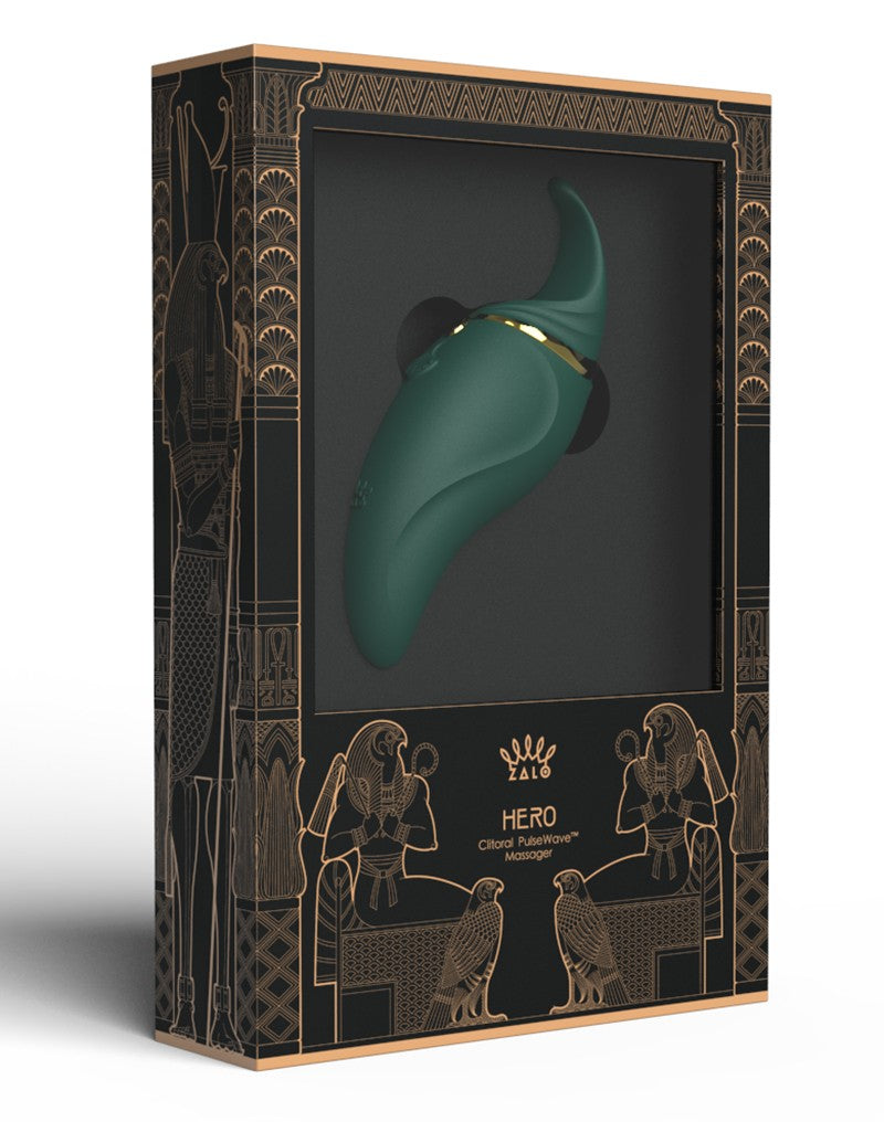 2: ZALO Hero Jewel Green - Clitoral PulseWave Massager