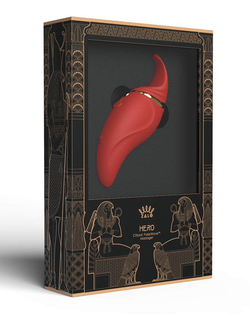 ZALO Hero Wine Red - Clitoral PulseWave Massager