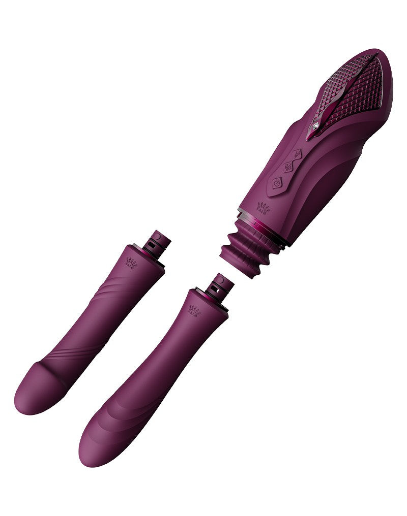 ZALO - Sesh - Heizvibrator mit Fernbedienung - Lila