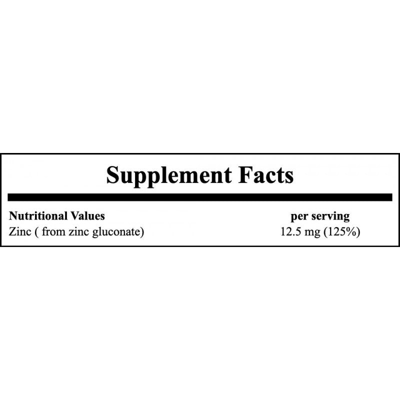 Zinc 50mg - 250tabs. x12