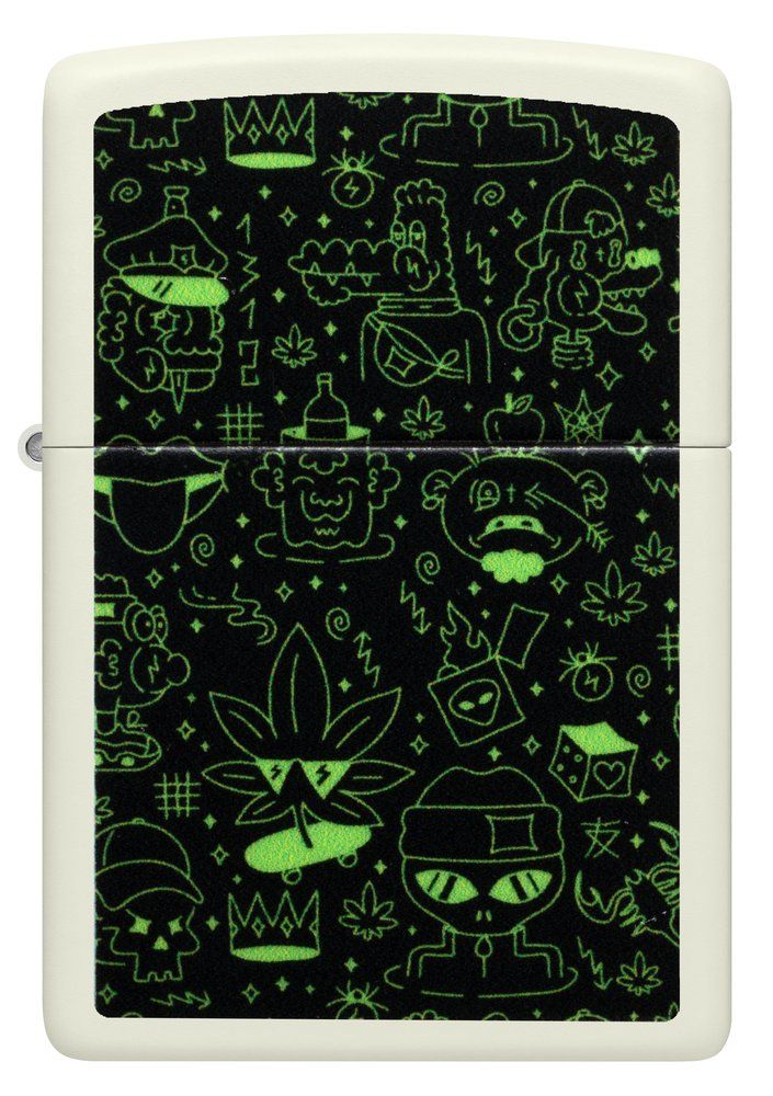 Zippo Feuerzeug Doodle Cannabis