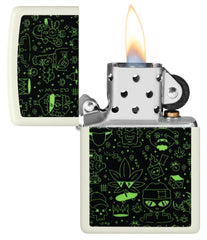 Zippo Feuerzeug Doodle Cannabis