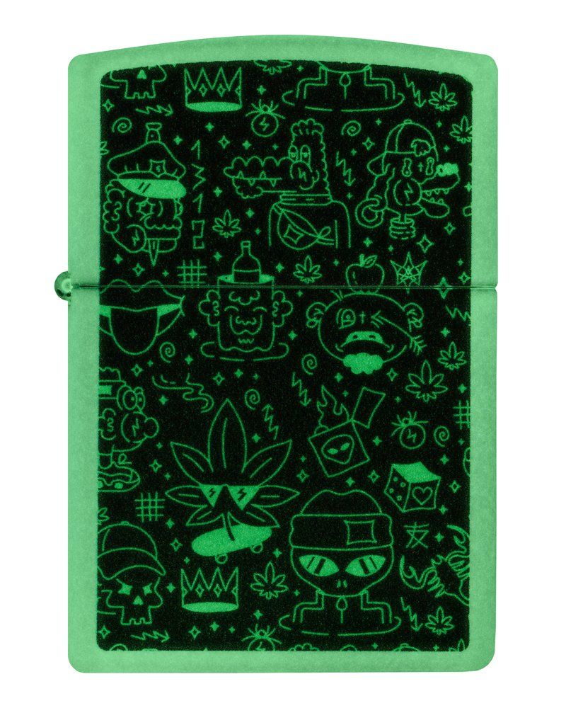 Zippo Feuerzeug Doodle Cannabis