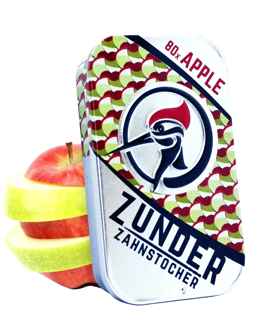 Zunder Zahnstocher - Apple - Box - 80 Stück