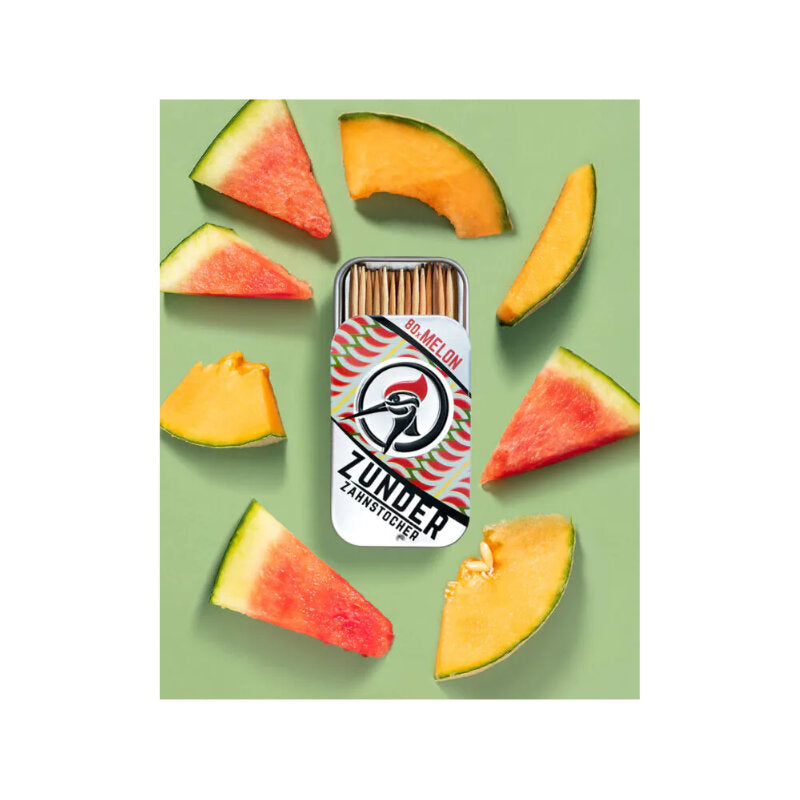 Zunder Zahnstocher - Melon - Box - 80 Stück