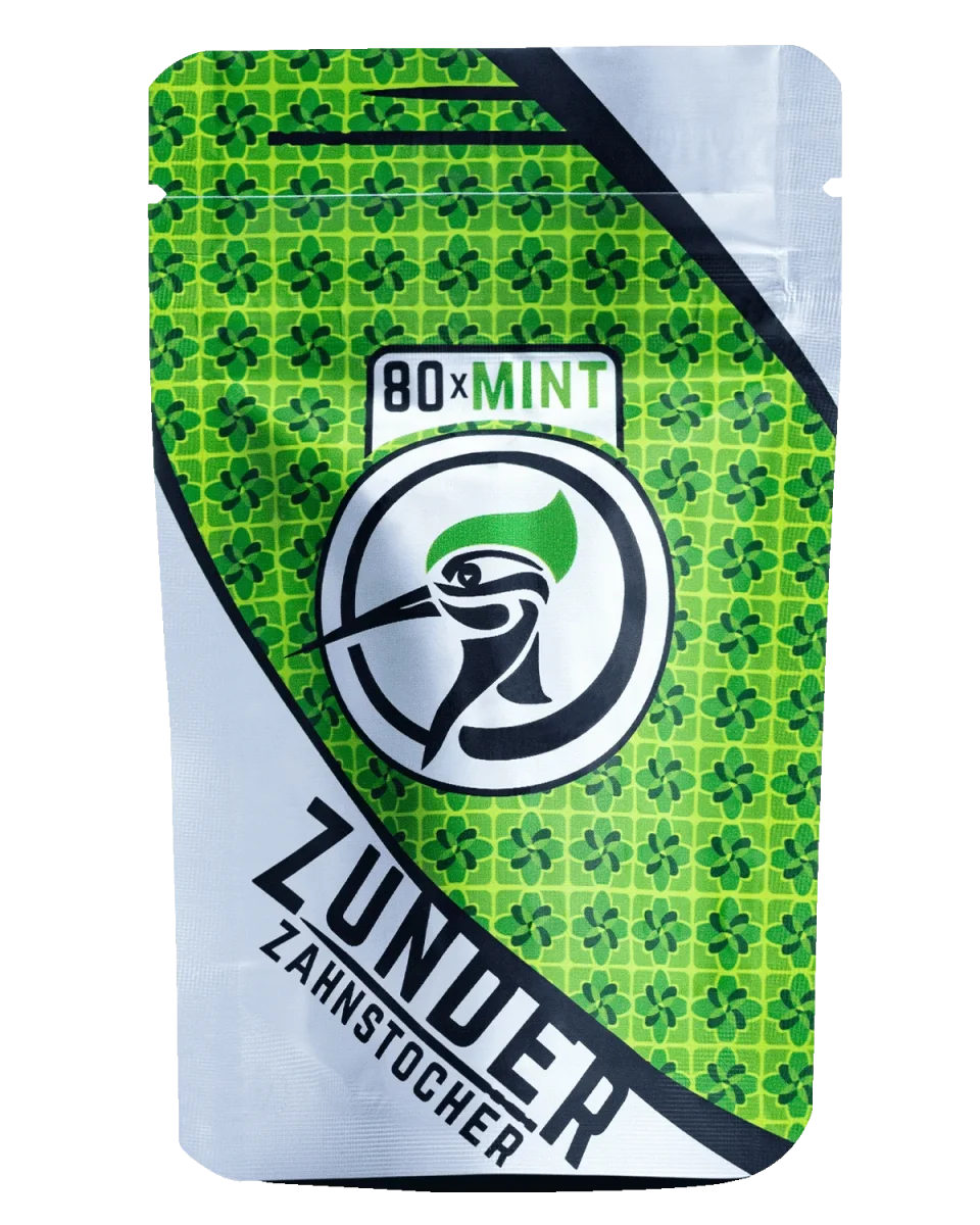 Zunder Zahnstocher - Mint - Bag - 80 Stück