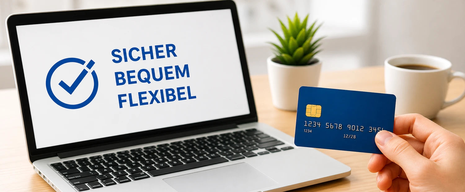 Sicher, bequem und flexibel bezahlen mit Kreditkarte